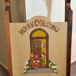 Vintage/ 1981/ Homemade/ Wooden/ Sled/ Merry Christmas/ Good Condition