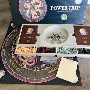 Vintage/ 1984/ Power Trip/ for Kinetic Intellects/ Board Game/ Very Good Condition