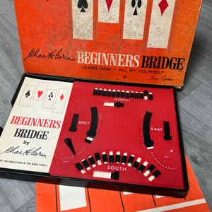 Vintage/ 1965/ Gorens Beginners Bridge/ Learn How- All by yourself/ Fine Edition/ Milton Bradley/ Complete/ Fair Condition