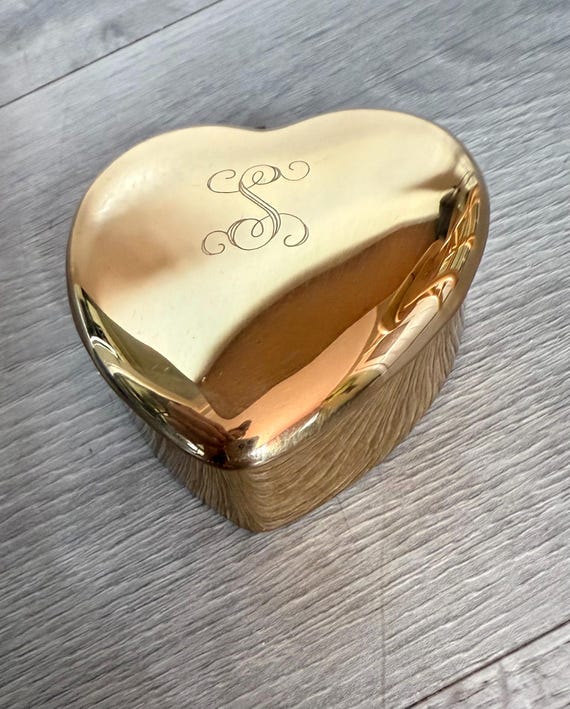 Vintage/ New/ Solid Brass/ Trinket Box/ Things Re… - image 6