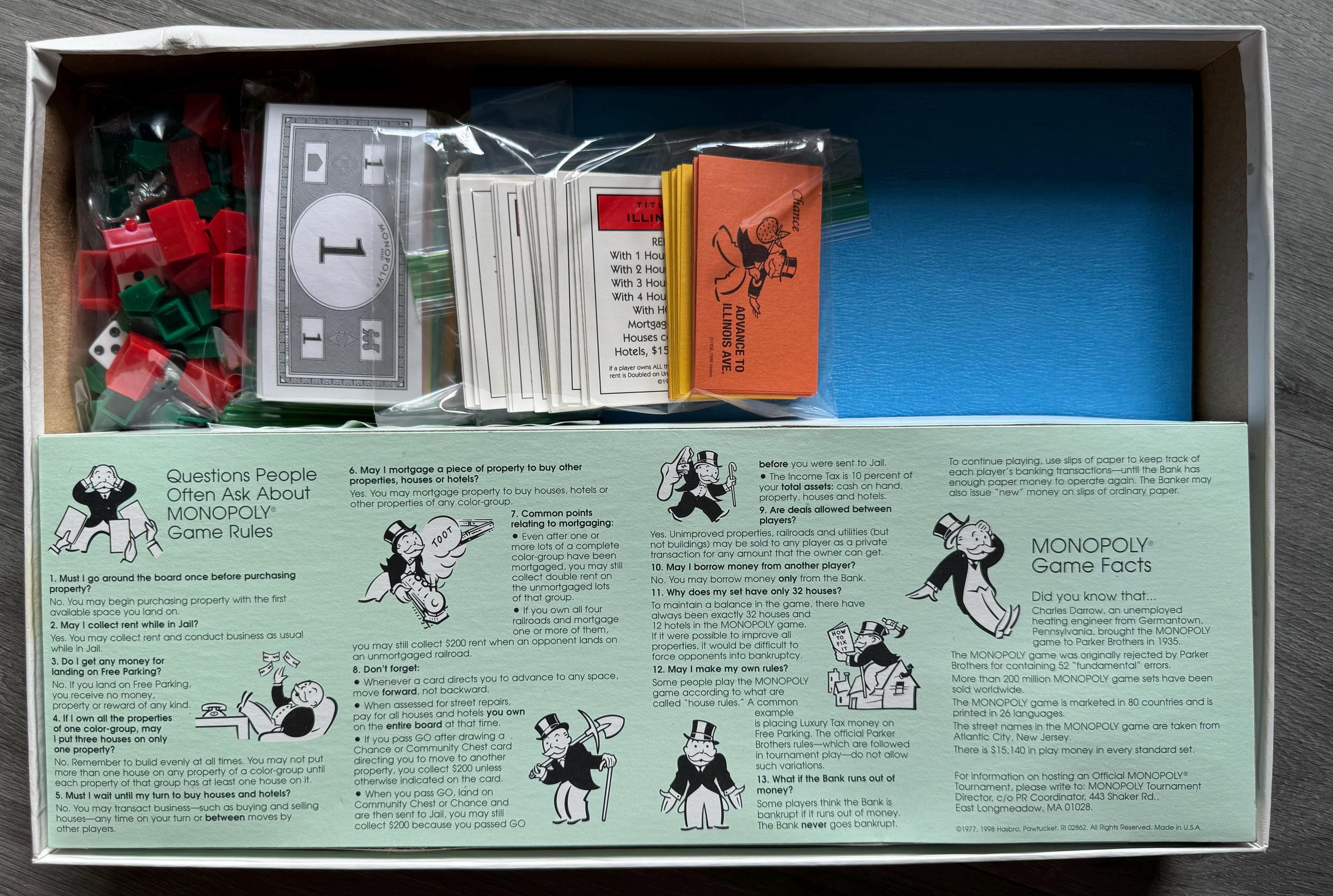 Jeu Monopoly Parker Français De 1992 - Édition Vintage Complète Et Rare - Collection