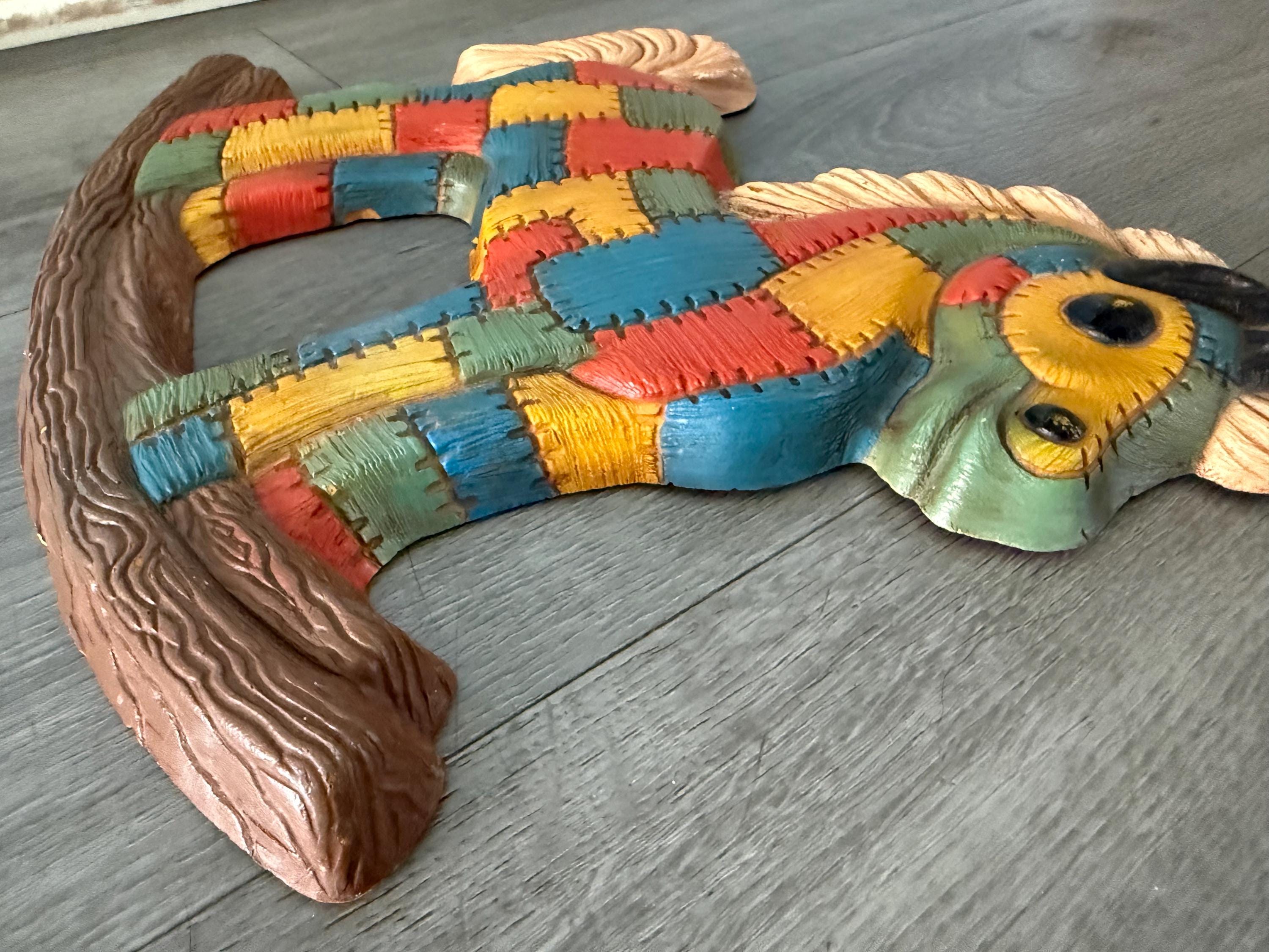 ヴィンテージ/パッチワーク/ロッキングホース/装飾/子供部屋/13インチ