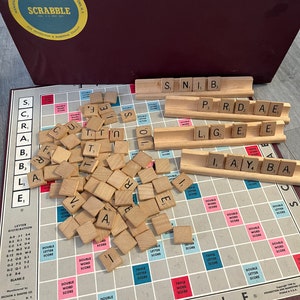 Vintage/ 1953/ Scrabble/ Word/ Game/ Selchow & Righter Co./ Complete/ Good Condition