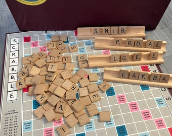 Vintage/ 1953/ Scrabble/ Word/ Juego/ Selchow & Righter Co./ Completo/ Buen estado