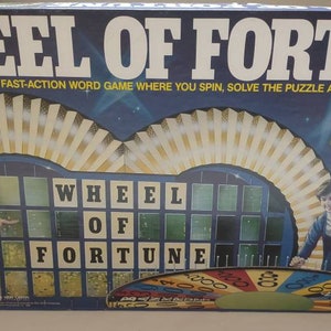Vintage/ 1985/ Wheel of Fortune/ TV series/ Puzzle Game/ Great Condition/ Extra Contents from another Wheel of Fortune game