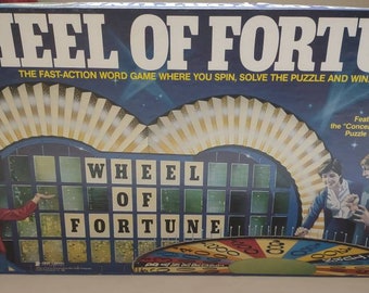 Vintage/ 1985/ Wheel of Fortune/ TV series/ Puzzle Game/ Great Condition/ Extra Contents from another Wheel of Fortune game