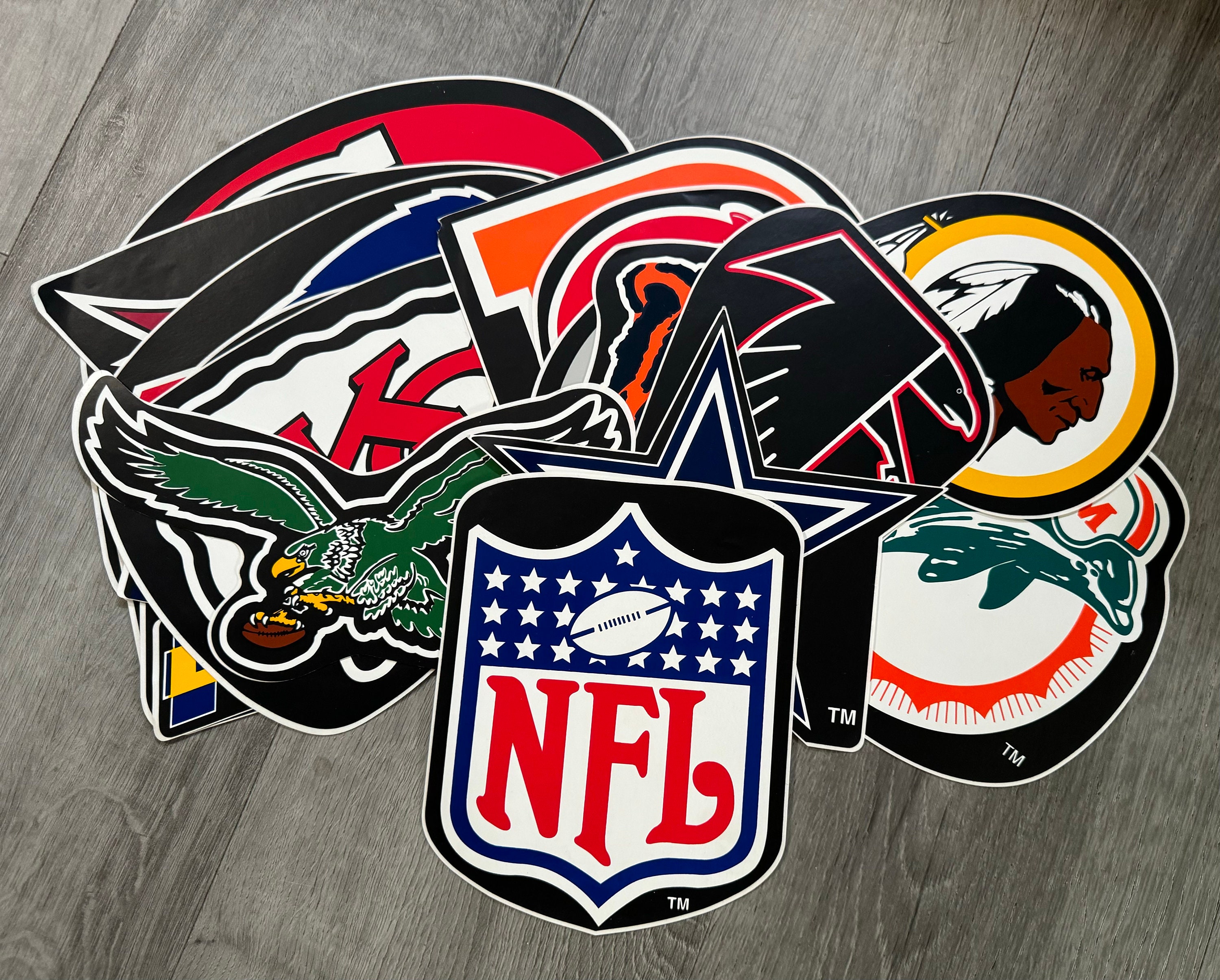 Vintage/ Lot of 22/ NFL/ Logo/ Stickers/ Decals/ Good Condition - Etsy