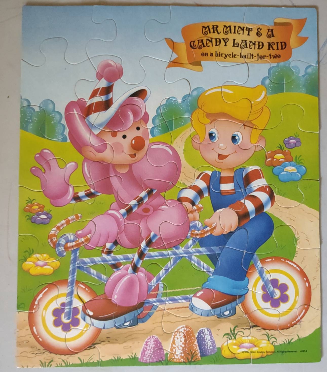 Vintage/ 1990/ Candy Land/ Mr.mint & Candy Land Kid/ on a