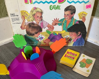 Vintage/ 1987/ Hands Down/Game/ Milton Bradley/ Fair/Good Condition