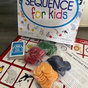 Vintage/ 2001/ Sequence/ For Kids/ Board Game/ Strategy/ Complete/ Great Condition