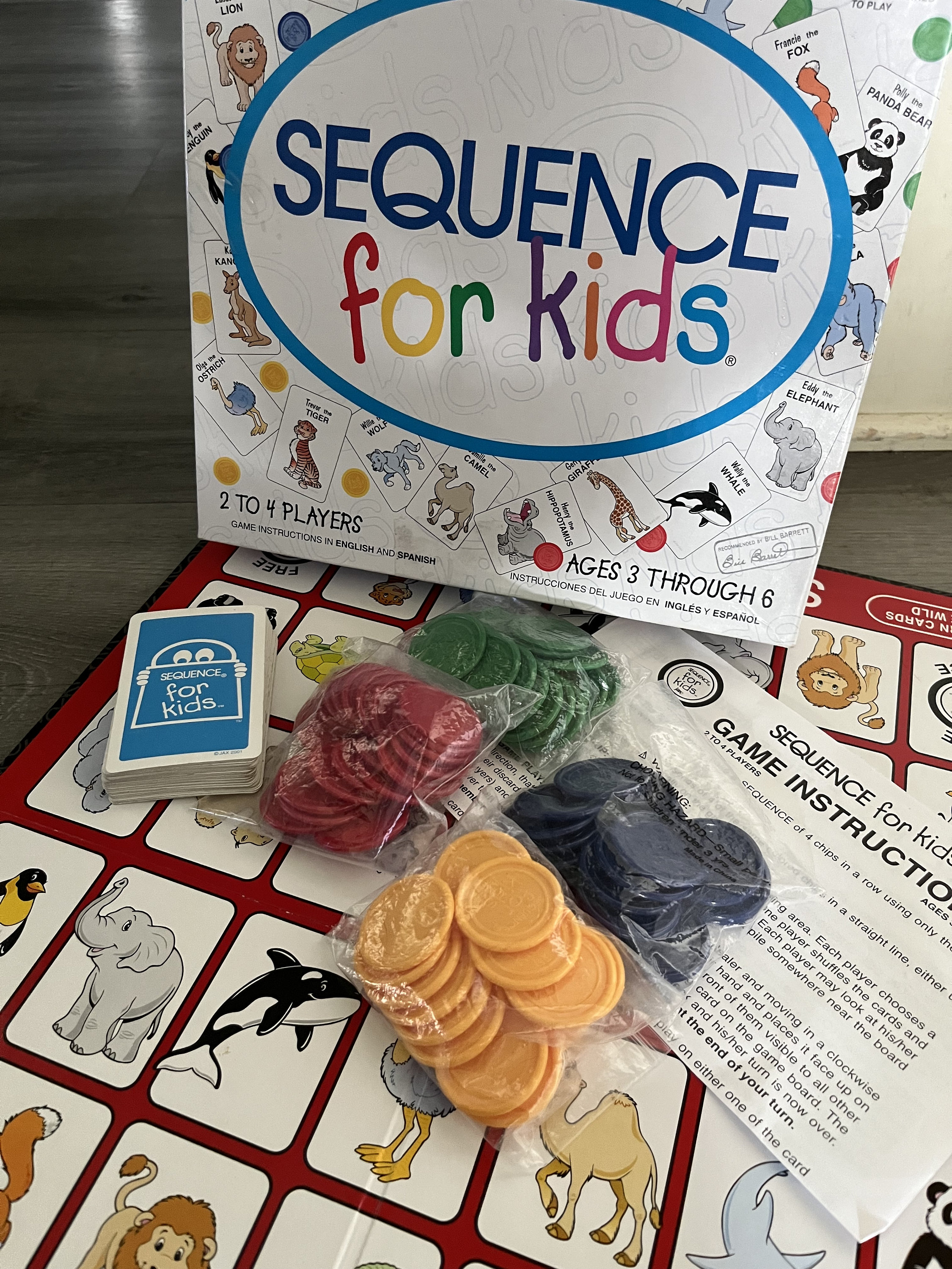 Vintage/ 2001/ Sequence/ For Kids/ Board Game/ Strategy/ Complete/ Great Condition