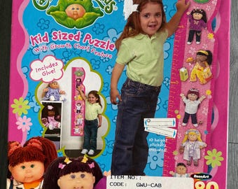 Nuevo Stock Antiguo/2004/Repollo Patch Kids/Tamaño Infantil/Rompecabezas/Tabla de Crecimiento/Roseart