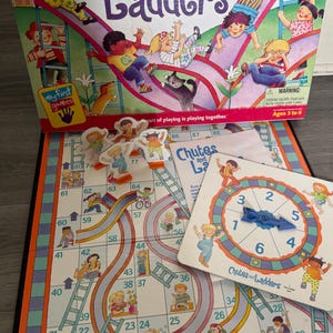 Vintage/ 1999/ Chutes and ladders/ Up and Down Game/ Classic Kids Game/ My first games/ Complete/ Good Condition