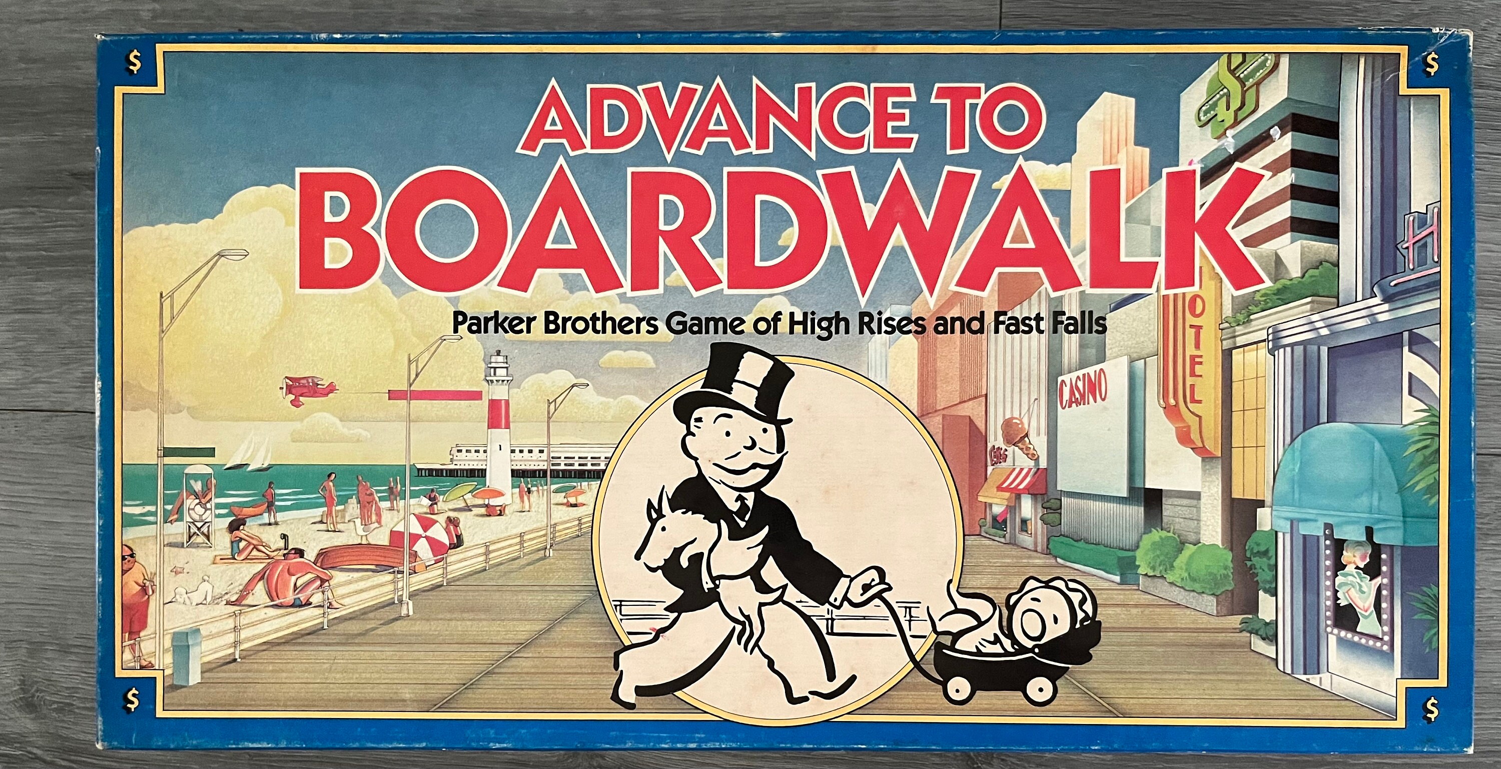 Vintage/ 1985/ Advance to Boardwalk/ Board Game/ Parker Brothers