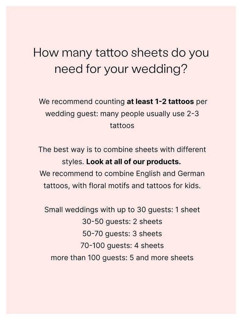 Temporary Wedding Tattoos / Set of 30 Pieces / Fun Fake Bridal Etsy