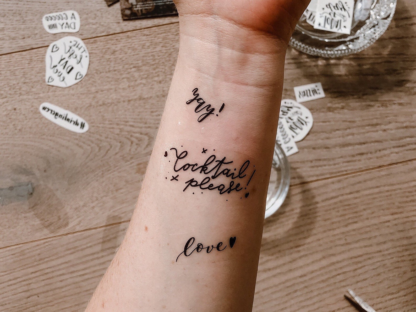 Temporary Wedding Tattoos / Set of 30 Pieces / Fun Fake Bridal Etsy