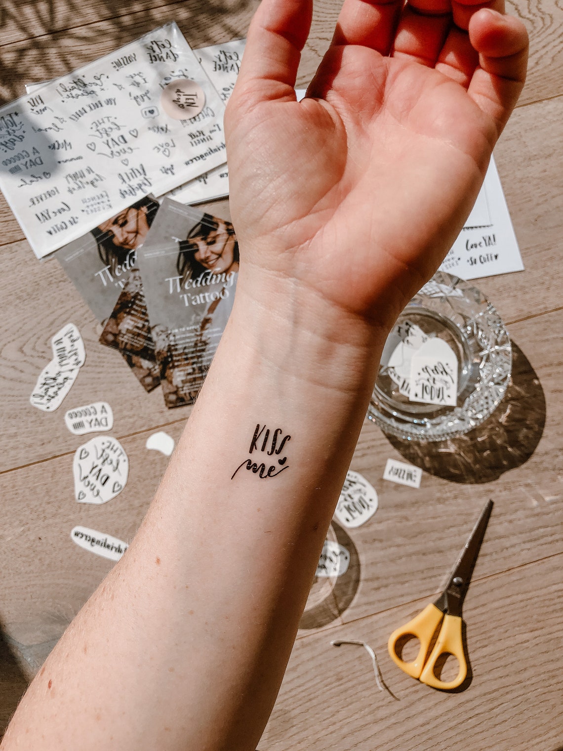 Temporary Wedding Tattoos / Set of 30 Pieces / Fun Fake Bridal Etsy