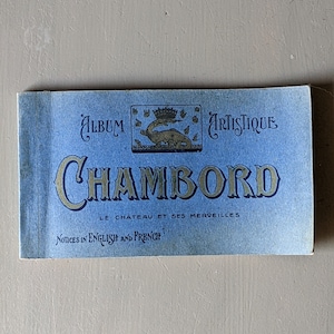 Vintage booklet of 20 unused postcards - Château de Chambord, France