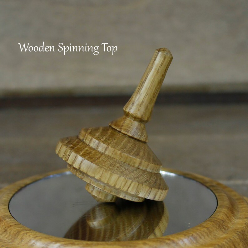 Small Spinning Top Wooden Toy That Develops Children's Etsy
