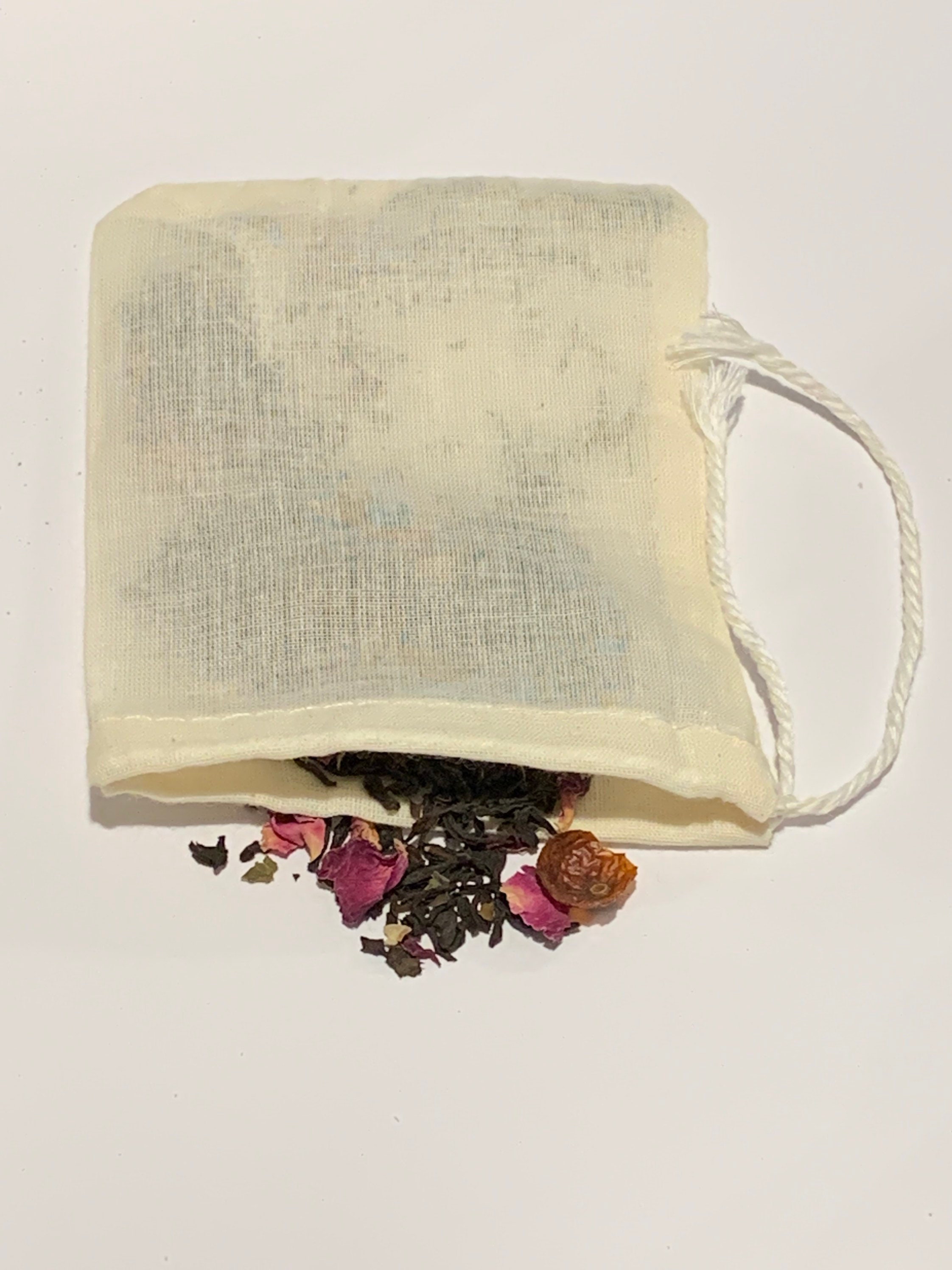 Reusable Cotton Tea Bags / Ecofriendly Tea Bags / Cotton Etsy