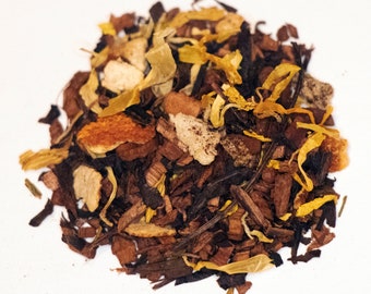 Juicy Peach Honeybush Tea / Tea Gift / Caffeine Free Tea / Decaf Tea / Herbal Tea / Peach Tea / Loose Leaf Tea / Father's Day