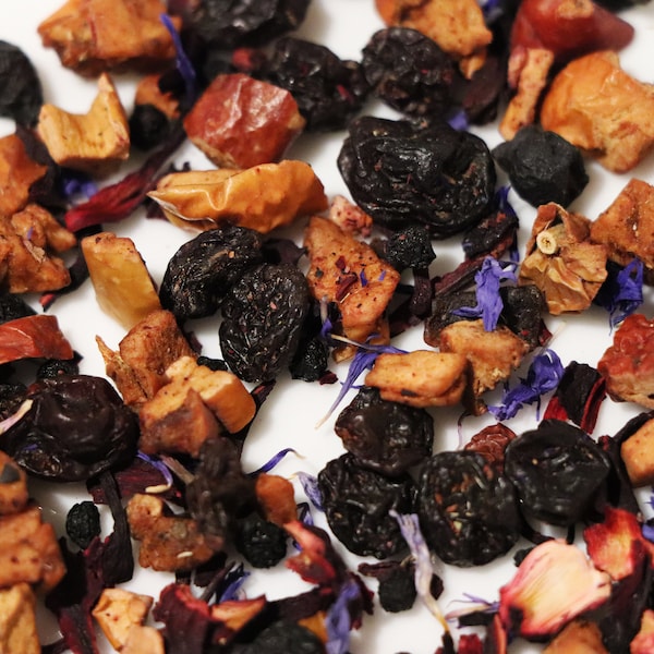 Blueberry Herbal Tea / Loose Leaf Tea / Fruit Tea / Holiday Tea / Tea Gift / Decaf Tea / Caffeine Free Tea