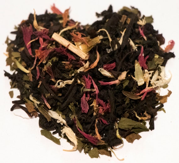Peppermint Vanilla Black Tea / Christmas Tea / Holiday Tea / Loose Leaf Tea / Winter Tea / Gut Tea / Tea Gift / Father's Day