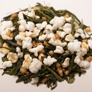 Japanese Genmaicha Yamasaki Tea / Japanese Green Tea / Rice Tea / Sencha Tea / Tea Gift / Loose Leaf Tea