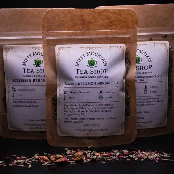 Create Your Own Tea Sample Set / Discounted Tea / Loose Leaf Tea / Tea Gift / Sample Tea Set