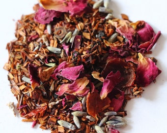 Lavender Berry Rooibos Tea (Organically Sourced) / Summer Tea / Caffeine Free Tea / Decaf Tea / Lavender Tea / Tea Gift / Father&#39;s Day