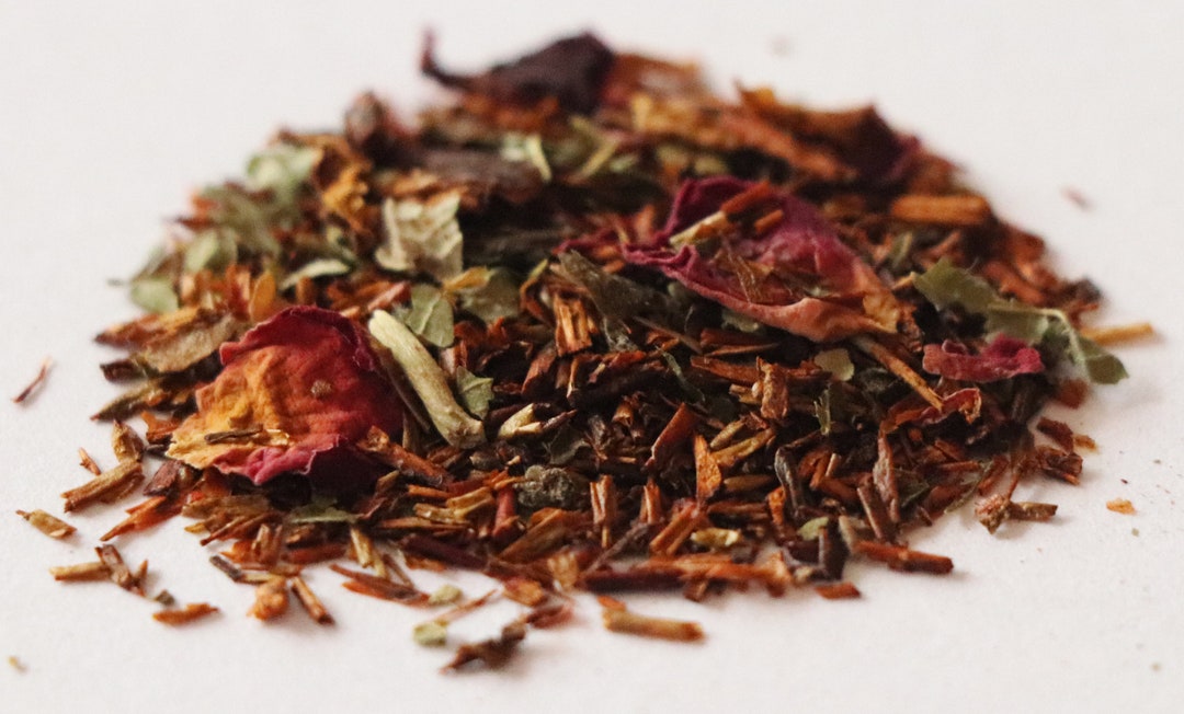 Cherry Rose Rooibos Tea / Summer Tea / Fruit Tea / Decaf Tea / Loose ...