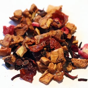 Apple Cranberry Herbal Tea / Tea Gift / Fruit Tea / Decaf Tea / Loose Leaf Tea / Caffeine Free Tea / Father&#39;s Day