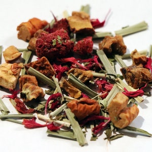 Raspberry Lemon Herbal Tea / Fruit Tea / Raspberry Tea / Loose Leaf Tea / Decaf Tea / Tea to Relax / Tea Gift / Father&#39;s Day