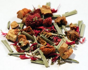 Raspberry Lemon Herbal Tea / Fruit Tea / Raspberry Tea / Loose Leaf Tea / Decaf Tea / Tea to Relax / Tea Gift