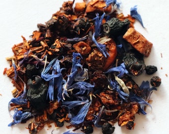Blueberry Rooibos Tea / Tea Gift / Summer Tea / Fruit Tea / Decaf Tea / Caffeine Free Tea / Loose Leaf Tea
