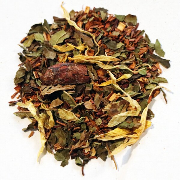Chocolate Mint Rooibos Tea / Tea Gift / Holiday Tea / Caffeine Free Tea / Decaf Tea / Loose Leaf Tea Tea