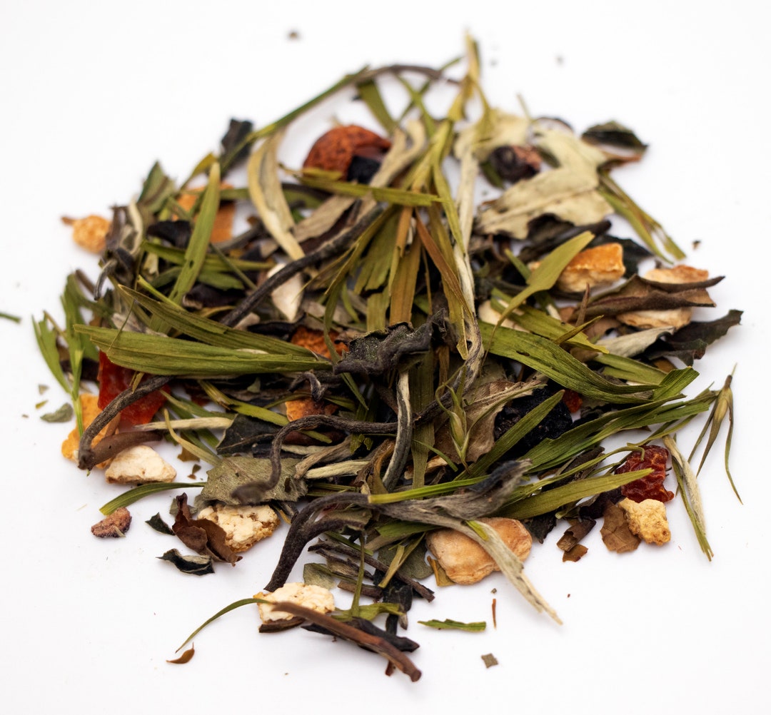 Bamboo Blueberry Lemon White Tea / Collagen / Aging / Tea Gift / Morning Ritual Tea / Grounding