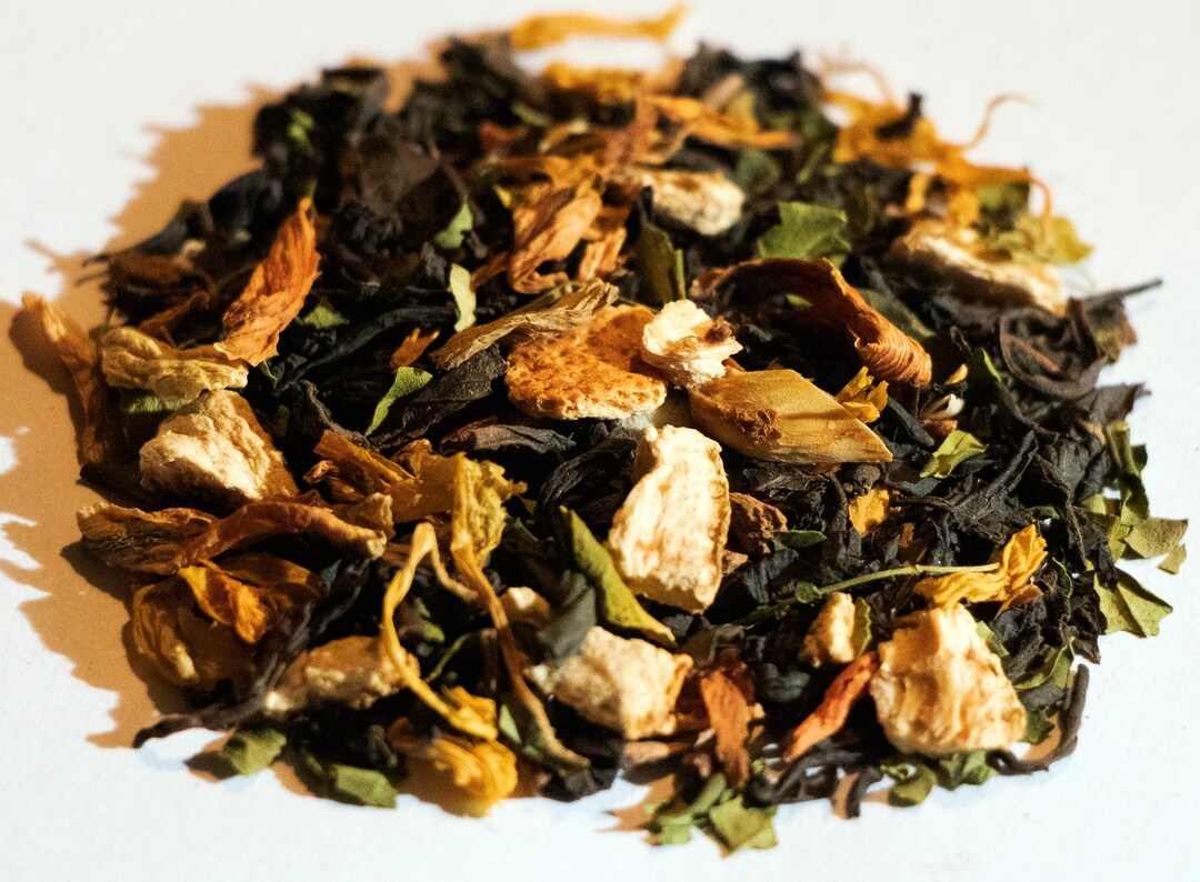 Decaf Orange Spice Black Tea / Caffeine Free Black Tea / Fall Tea