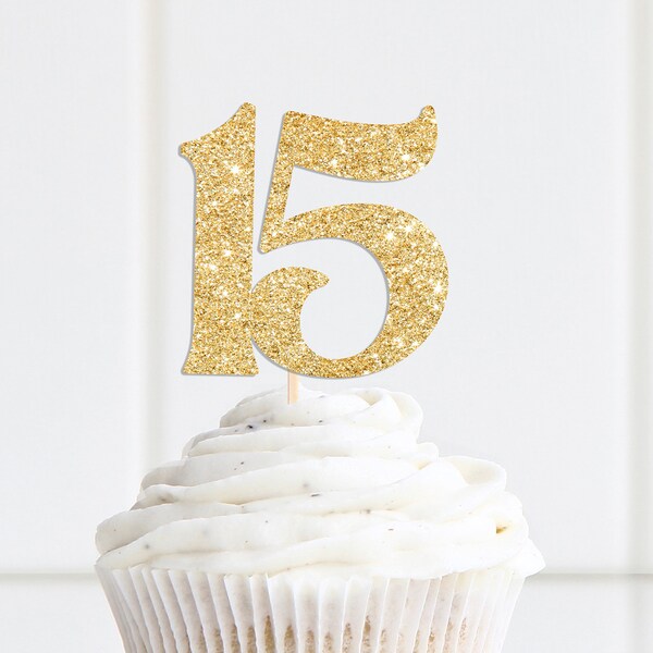 Quinceanera Cupcake Toppers Etsy