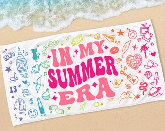 In My Summer Era Beach Towel - Swif t ie Gift for Mother’s Day or Birthday Girl.