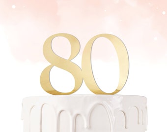 Personalize Year and Color! Number Cake Topper - Birthday Sister Mom Mother Grandma - Ships Fast!