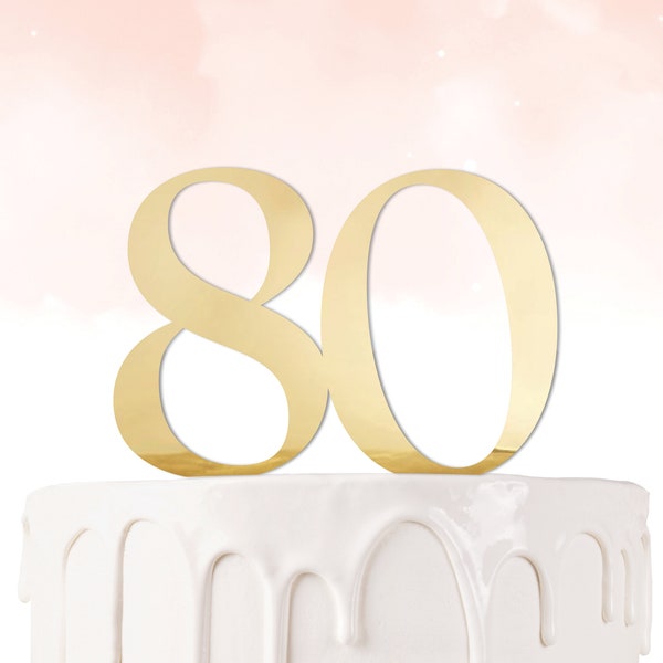 Personalize Year and Color! Number Cake Topper - Birthday Sister Mom Mother Grandma - Ships Fast!