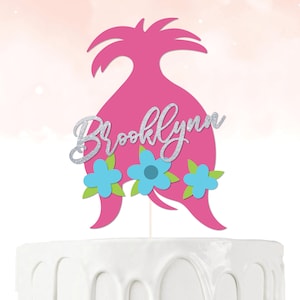 Troll Poppy Cake Topper Mädchen Geburtstag Tortendeko Kindergeburtstag Tortendeko