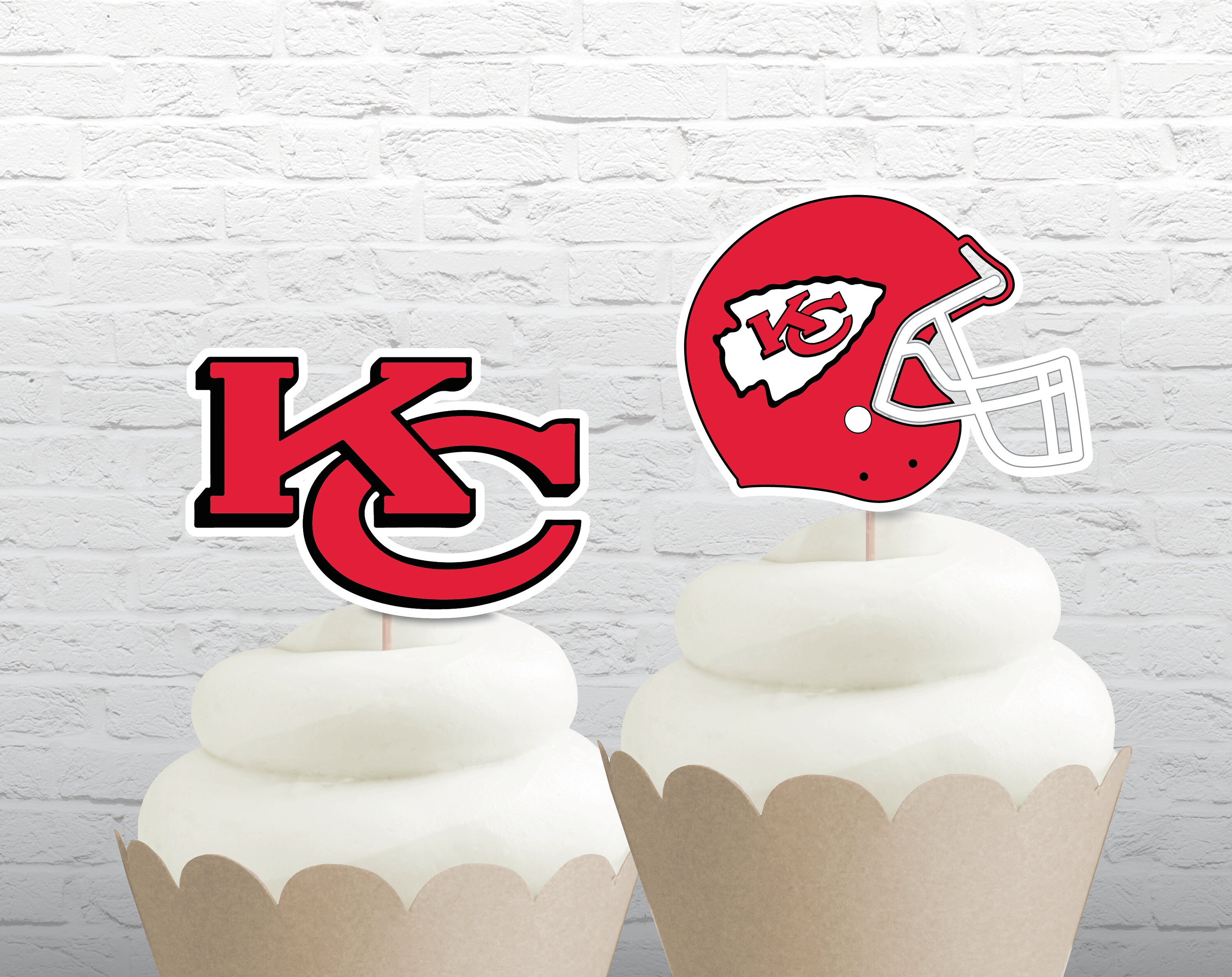 Super Bowl 2024 Cupcake Toppers Image to u