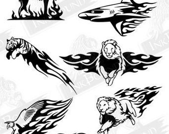 Tribal Animal Tattoo - Etsy UK Tribal Animal Tattoo - Etsy UK