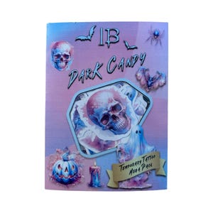 Dark Candy - Temporary Tattoo Mega Pack - Contains 17 Pastel tattoos! | Halloween Costume | Fancy Dress | Fake Tattoos | Magic