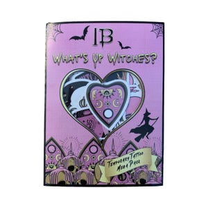What&#39;s Up Witches? - Temporary Tattoo Mega Pack - Contains 26 tattoos! | Halloween Costume | Fancy Dress | Fake Tattoos | Witchcraft | Magic