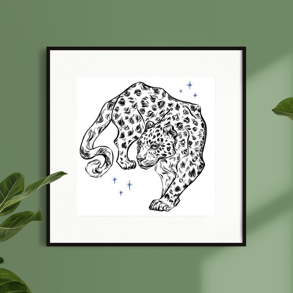 Amur Leopard Illustration For Charity | WWF Donations | Endangered Animals Art | Wildlife Conservation