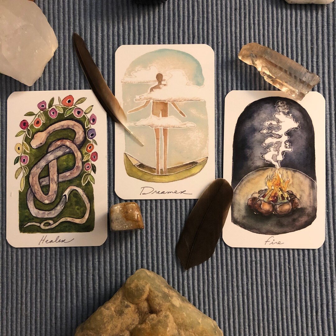 Oracle Card 3 Three Card Oracle Reading: Roots & Wings Guidance - Etsy