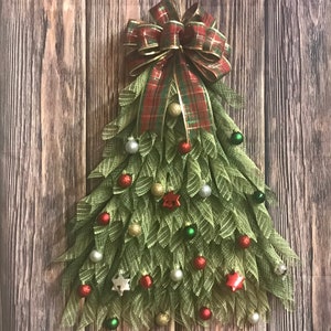 Custom Rustic Christmas Tree Door Hangar